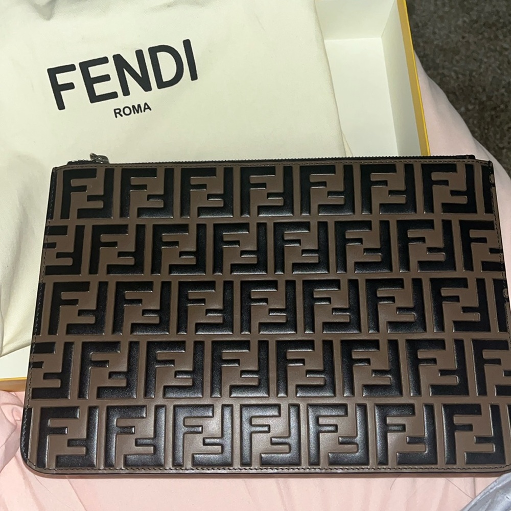 Authentic Fendi clutch bag